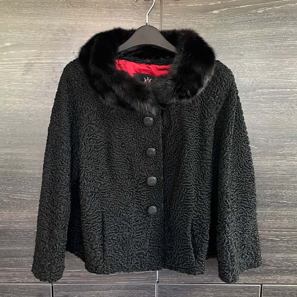 Vintage Persian Lambswool Fur Collar